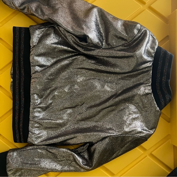 Silver Metallic Bomber Jacket - Picture 7 of 7